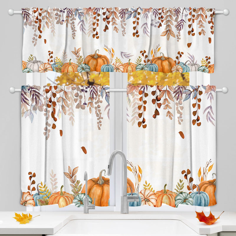 Fall Kitchen Curtains
