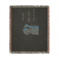 Custom Pet Memorial Woven Blanket – Personalized Photo, Name & Dates