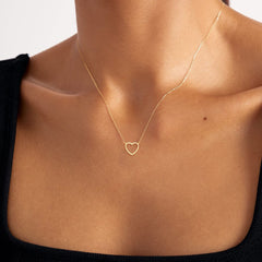 Stainless Steel Heart Pendant Necklace