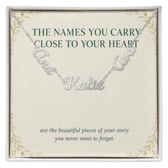 Names Close to Your Heart – Personalized Multiple Name Necklace