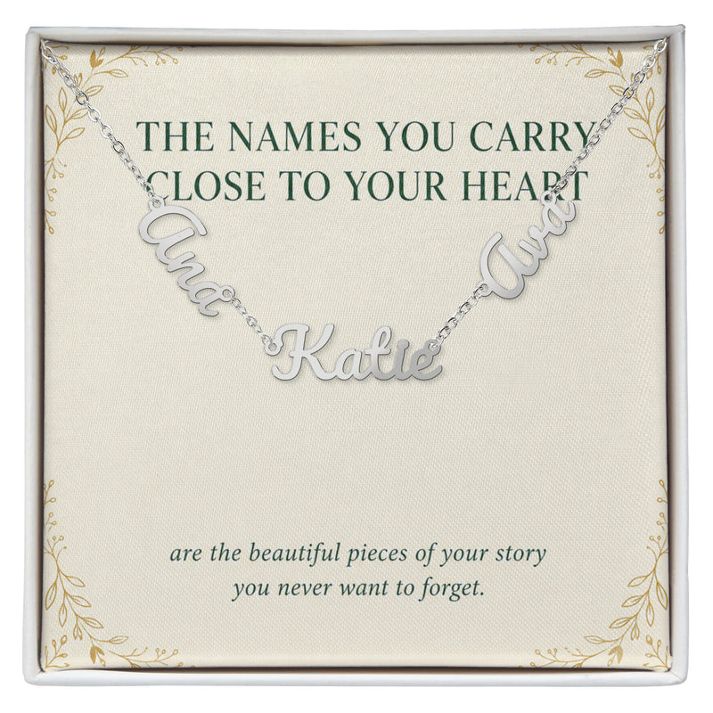 Names Close to Your Heart – Personalized Multiple Name Necklace
