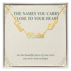 Names Close to Your Heart – Personalized Multiple Name Necklace