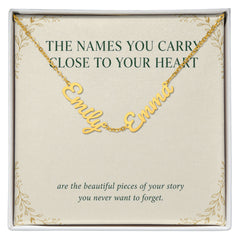 Names Close to Your Heart – Personalized Multiple Name Necklace