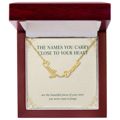 Names Close to Your Heart – Personalized Multiple Name Necklace