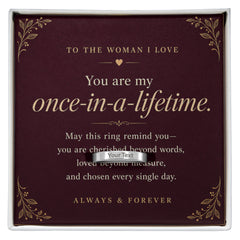 My Once-in-a-Lifetime – Personalized Engraved Ring