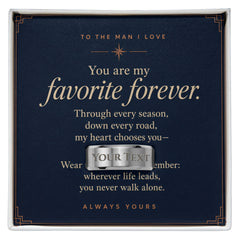 My Favorite Forever – Personalized Men's Engraved Ring