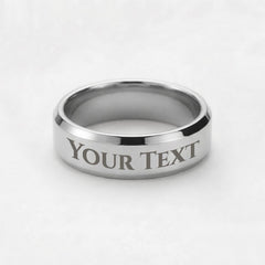 My Favorite Forever – Personalized Men's Engraved Ring