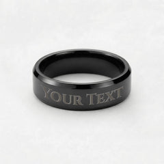 My Favorite Forever – Personalized Men's Engraved Ring