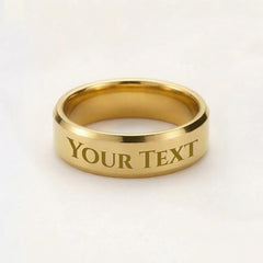 My Favorite Forever – Personalized Men's Engraved Ring
