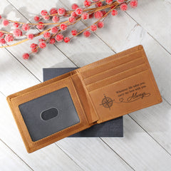 Carry My Love With You – Engraved Leather Wallet