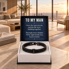 To My Man Personalized Name Bracelet – Engraved Gift for Him