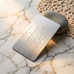 Wherever Life Takes You – Engraved Metal Wallet Card