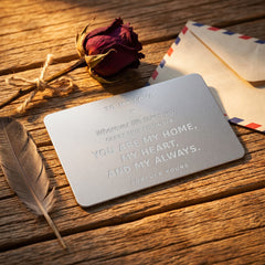 Wherever Life Takes You – Engraved Metal Wallet Card