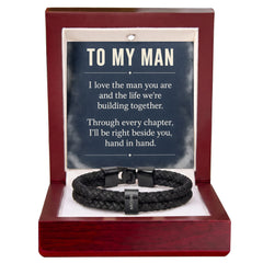 To My Man Personalized Name Bracelet – Engraved Gift for Him