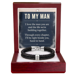 To My Man Personalized Name Bracelet – Engraved Gift for Him