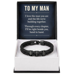 To My Man Personalized Name Bracelet – Engraved Gift for Him