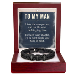 To My Man Personalized Name Bracelet – Engraved Gift for Him