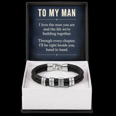 To My Man Personalized Name Bracelet – Engraved Gift for Him