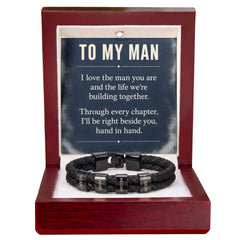 To My Man Personalized Name Bracelet – Engraved Gift for Him