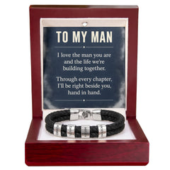 To My Man Personalized Name Bracelet – Engraved Gift for Him