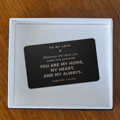 Wherever Life Takes You – Engraved Metal Wallet Card