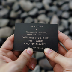 Wherever Life Takes You – Engraved Metal Wallet Card