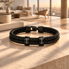 To My Man Personalized Name Bracelet – Engraved Gift for Him