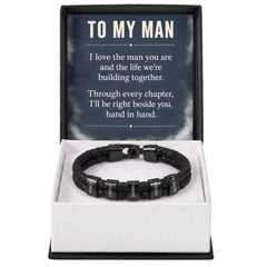To My Man Personalized Name Bracelet – Engraved Gift for Him