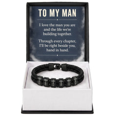 To My Man Personalized Name Bracelet – Engraved Gift for Him