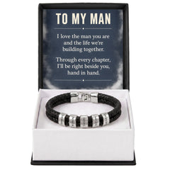 To My Man Personalized Name Bracelet – Engraved Gift for Him