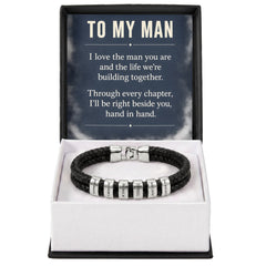 To My Man Personalized Name Bracelet – Engraved Gift for Him