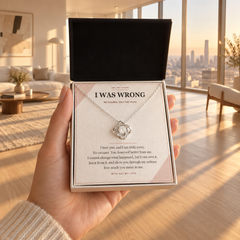 Love Knot Necklace — I Was Wrong Apology Gift for Wife or Girlfriend