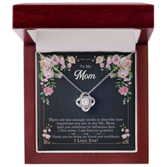 Forever Grateful - Love Knot Necklace gift presentation