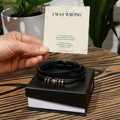 Love You Forever Bracelet — I Was Wrong Apology Gift for Him