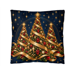 Midnight Gold Christmas Trees – Classic Pillow
