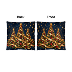 Midnight Gold Christmas Trees – Classic Pillow