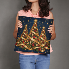 Midnight Gold Christmas Trees – Classic Pillow