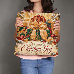 Wrapped in Christmas Joy – Luxury Gifts Classic Pillow