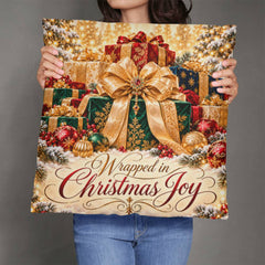 Wrapped in Christmas Joy – Luxury Gifts Classic Pillow