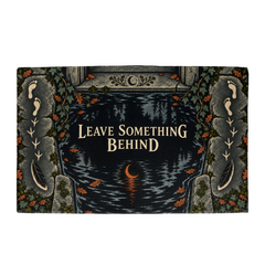 Gothic Halloween Doormat - Leave Something Behind, 34 x 21