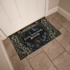 Gothic Halloween Doormat - Leave Something Behind, 34 x 21