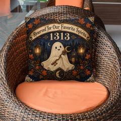 Halloween Ghost Pillow with Insert – Reserved for Our Favorite Spirits