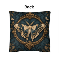 Gothic Haunted Chair Throw Pillow with Insert - The Empty Chair, 18 x 18