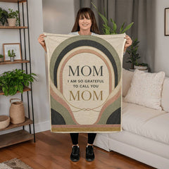 Grateful to Call You Mom – Coral Fleece Blanket