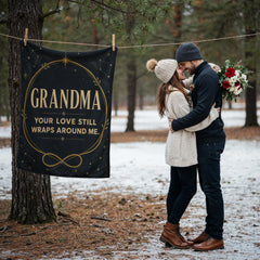 Grandma, Your Love Still Wraps Around Me – Coral Fleece Blanket
