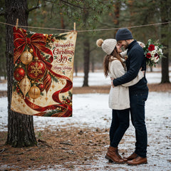 Wrapped in Christmas Joy – Coral Fleece Blanket