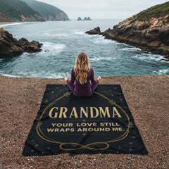 Grandma, Your Love Still Wraps Around Me – Coral Fleece Blanket
