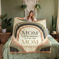 Grateful to Call You Mom – Coral Fleece Blanket