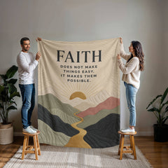 Faith Makes Things Possible – Mink Touch Fleece Blanket