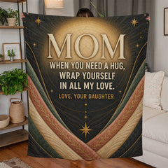 Mom, Wrap Yourself in My Love – Jersey Fleece Blanket